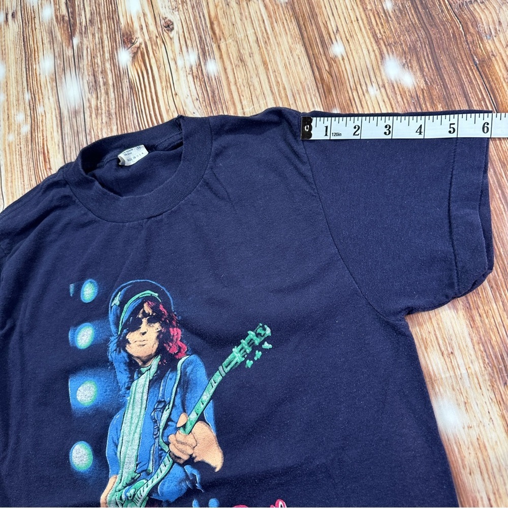 Vintage Jimmy Page Led Zeppelin The Firm  Concert Tour T Shirt Size Médium - Picture 9 of 14